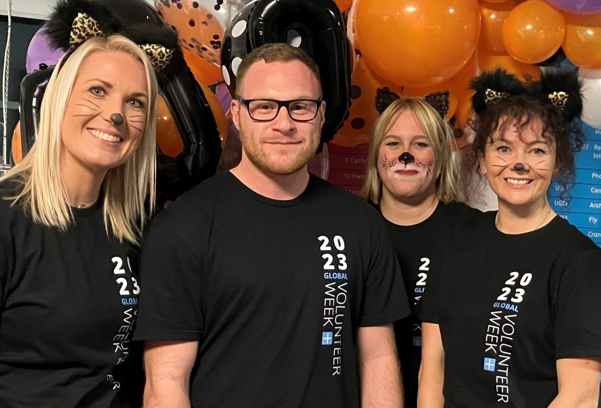 Newport. Wales employees volunteered at an annual Halloween party to support children and young people with disabilities and developmental difficulties.